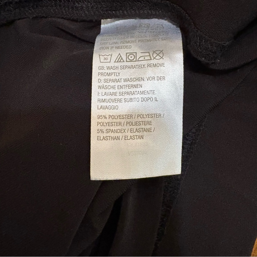 Susan Graver Essential Casual Lightweight Black Pants Sz.LP - Picture 4 of 5